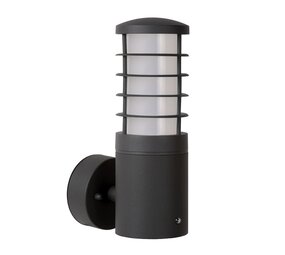 Lucide Væglampe Udendørs SOLID - 1xE27 - IP44 - Mat sort - Dag-nat sensor Lucide Væglampe Udendørs SOLID - 1xE27 - IP44 - Mat sort - Dag-nat sensor
