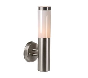 Lucide Væglampe Udendørs KIBO - 1xE27 - IP44 - Mat krom