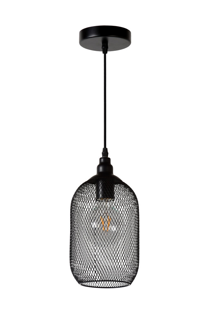 Lucide LED pendellampe MESH - Sort - Ø15 - 1xE27 - 60W - Metal