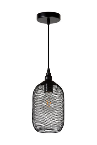 Lucide LED pendellampe MESH - Sort - Ø15 - 1xE27 - 60W - Metal