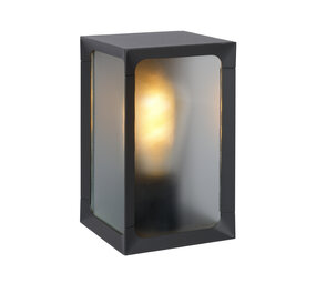 Lucide LED Væglampe udendørs CAGE - Antracit - 1xE27 - 18W - IP44