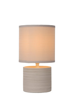 Lucide LED Bordlampe - Ø14 cm - 1xE14 - Beige