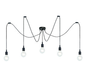 Lucide Lucide FIX MULTIPLE - Pendellampe - 5xE27 - Sort