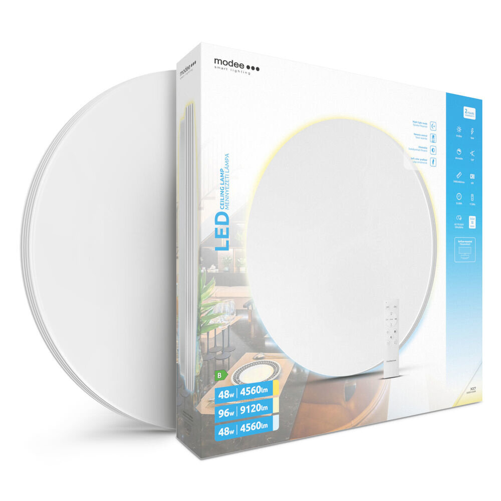 Modee Lighting LED Loftslampe - 2x48W 3000-6500K (9120 lumen) - inkl. fjernbetjening Modee Lighting LED Loftslampe - 2x48W 3000-6500K (9120 lumen) - inkl. fjernbetjening