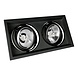 Spectrum LED Indbygningsspot Maxi DUO - GU10 AR111 - ekskl. LED-spot - mat sort Spectrum LED Indbygningsspot Maxi DUO - GU10 AR111 - ekskl. LED-spot - mat sort