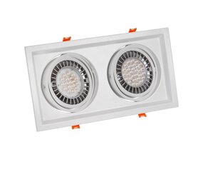 Spectrum LED Indbygningsspot Maxi DUE - GU10 AR111 - ekskl. LED spot - hvid Spectrum LED Indbygningsspot Maxi DUE - GU10 AR111 - ekskl. LED spot - hvid