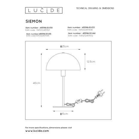 LED bordlampe - Ø 25 cm - 1xE14 - Grøn LED bordlampe - Ø 25 cm - 1xE14 - Grøn