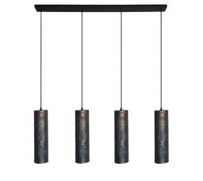 Freelight Pendellampe Forato 4-pære lige røget brun Freelight Pendellampe Forato 4-pære lige røget brun