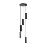 Freelight Pendellampe Forato 5-pære Rund røget brun