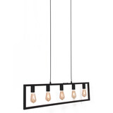 Freelight Pendellampe Distesa 5-pære Sort