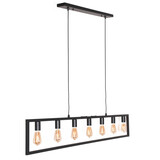 Freelight Pendellampe Distesa 7-pære Sort