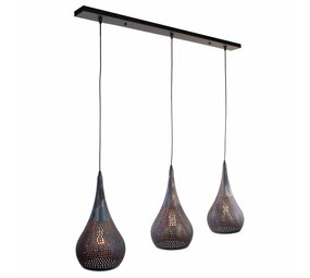 Freelight Pendellampe Bruciato 3-pære røget brun Freelight Pendellampe Bruciato 3-pære røget brun