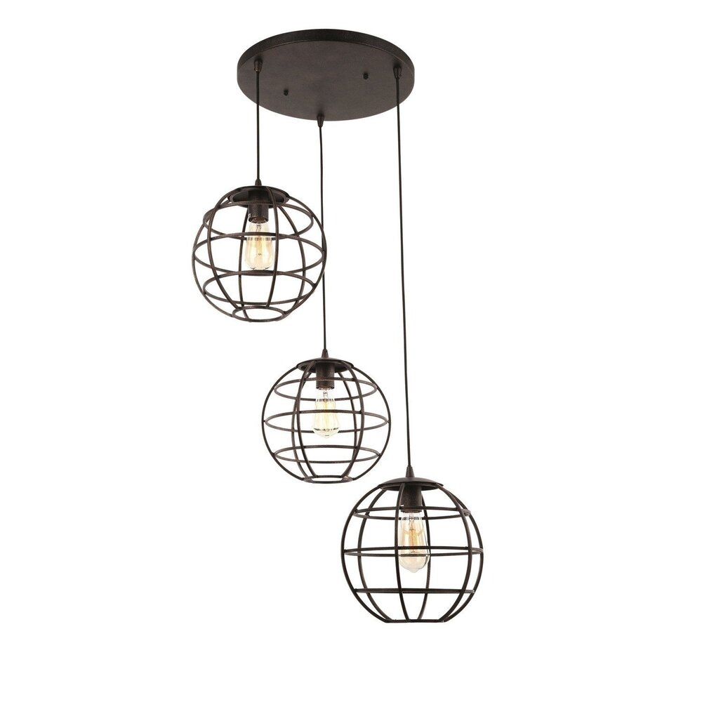 Freelight Pendellampe Pianeta 3-pære Rund Antik Guld Freelight Pendellampe Pianeta 3-pære Rund Antik Guld