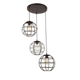 Freelight Pendellampe Pianeta 3-pære Rund Antik Guld