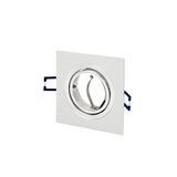 LED Line Udsalg LEDOM Downlight alu. firkantet hvid børstet justerbar LED Line Udsalg LEDOM Downlight alu. firkantet hvid børstet justerbar