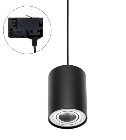 Spectrum LED Spotskinne stik sort - til pendel - 3-faset