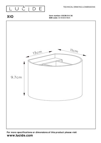 Lucide Lucide XIO - Væglampe - LED Dim. - G9 - 1x3,5W 2700K - grå Lucide Lucide XIO - Væglampe - LED Dim. - G9 - 1x3,5W 2700K - grå
