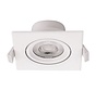 LED forsænket spot firkantet - 5W - Huldstørrelse 75-80mm - Valgfri lystemperatur - Vipbar