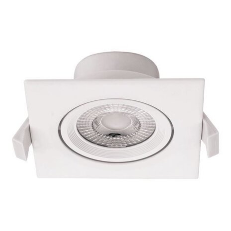 LED forsænket spot firkantet - 5W - Hulstørrelse 75-80mm - Valgfri lystemperatur - Vipbar LED forsænket spot firkantet - 5W - Hulstørrelse 75-80mm - Valgfri lystemperatur - Vipbar
