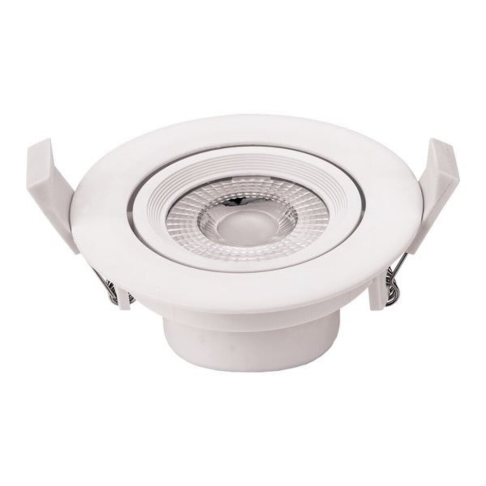 Optonica LED Downlight rund - 7W - 100/240V AC - 6000K - vipbar - Hvid Optonica LED Downlight rund - 7W - 100/240V AC - 6000K - vipbar - Hvid