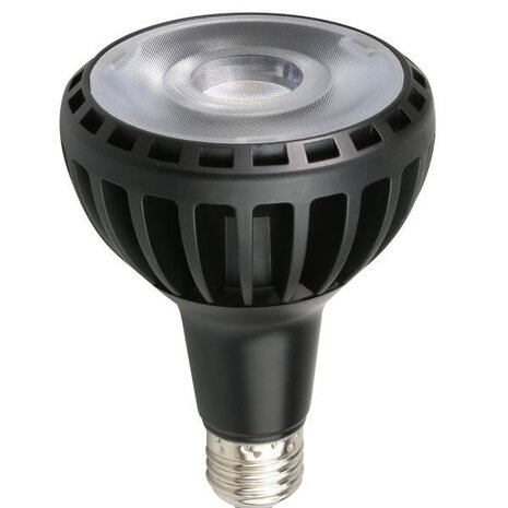 Optonica LED pære E27 fatning - PAR30 - 30W - Valgfri lystemperatur - Sort Optonica LED pære E27 fatning - PAR30 - 30W - Valgfri lystemperatur - Sort