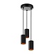 Spectrum LED pendellampe sort guld CHLOE - 3x GU10 fatning Spectrum LED pendellampe sort guld CHLOE - 3x GU10 fatning