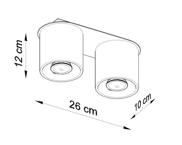 Sollux Lighting Loftspot ORBIS 2 sort Sollux Lighting Loftspot ORBIS 2 sort