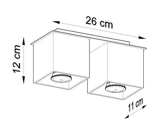 Sollux Lighting Loftsspot QUAD 2 sort Sollux Lighting Loftsspot QUAD 2 sort