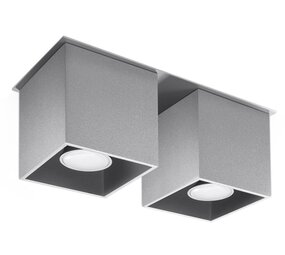 Sollux Lighting Loftsspot QUAD 2 grå Sollux Lighting Loftsspot QUAD 2 grå