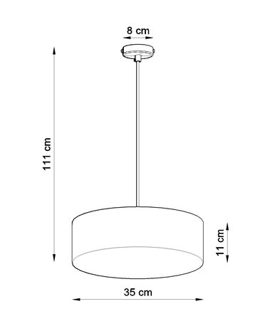 Sollux Lighting Pendellampe ARENA 35 hvid Sollux Lighting Pendellampe ARENA 35 hvid