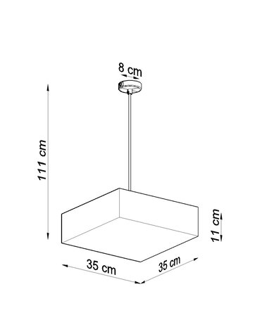 Sollux Lighting Pendellampe HORUS 35 sort