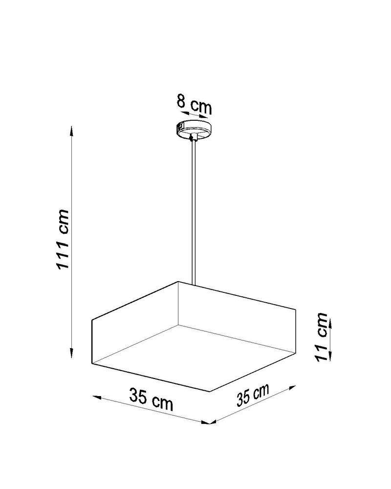 Sollux Lighting Pendellampe HORUS 35 hvid
