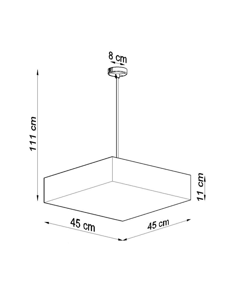 Sollux Lighting Pendellampe HORUS 45 grå
