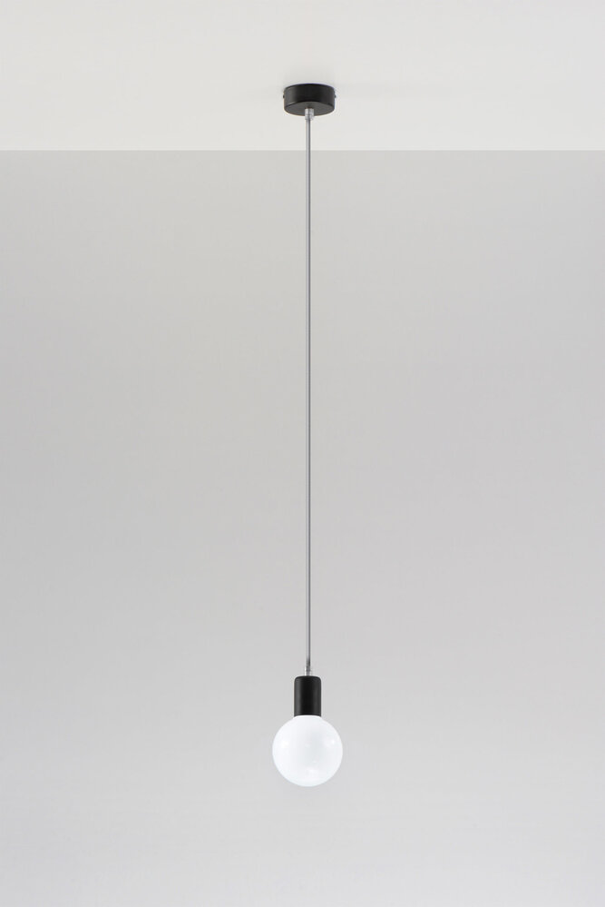 Sollux Lighting Pendellampe EDISON grå