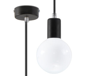 Sollux Lighting Pendellampe EDISON sort Sollux Lighting Pendellampe EDISON sort