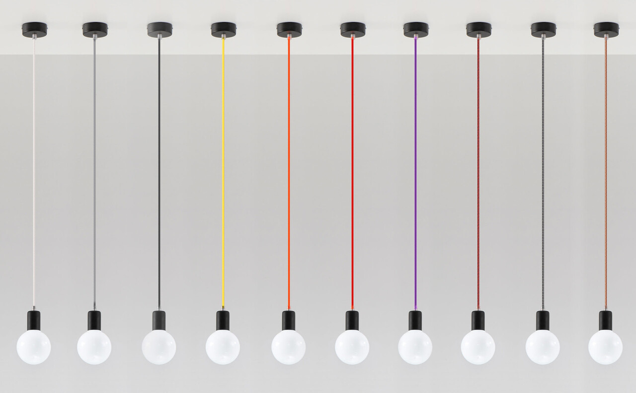 Sollux Lighting Pendellampe EDISON gul