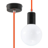Sollux Lighting Pendellampe EDISON orange