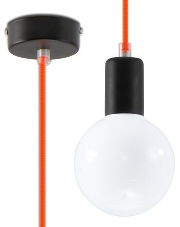 Sollux Lighting Pendellampe EDISON orange Sollux Lighting Pendellampe EDISON orange
