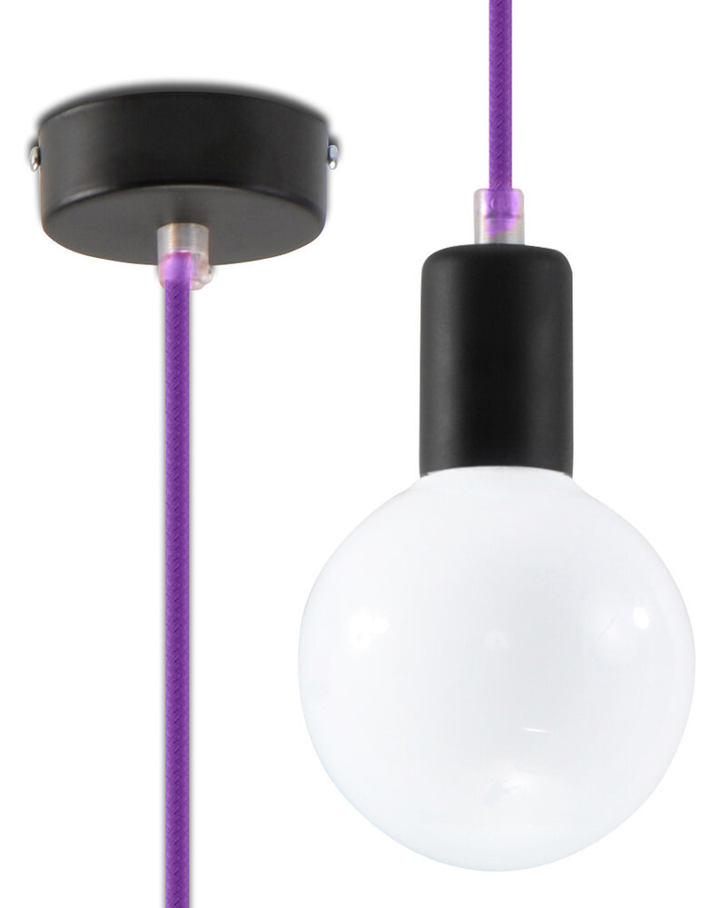 Sollux Lighting Pendellampe EDISON violet Sollux Lighting Pendellampe EDISON violet