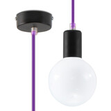 Sollux Lighting Pendellampe EDISON violet