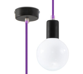 Sollux Lighting Pendellampe EDISON violet Sollux Lighting Pendellampe EDISON violet
