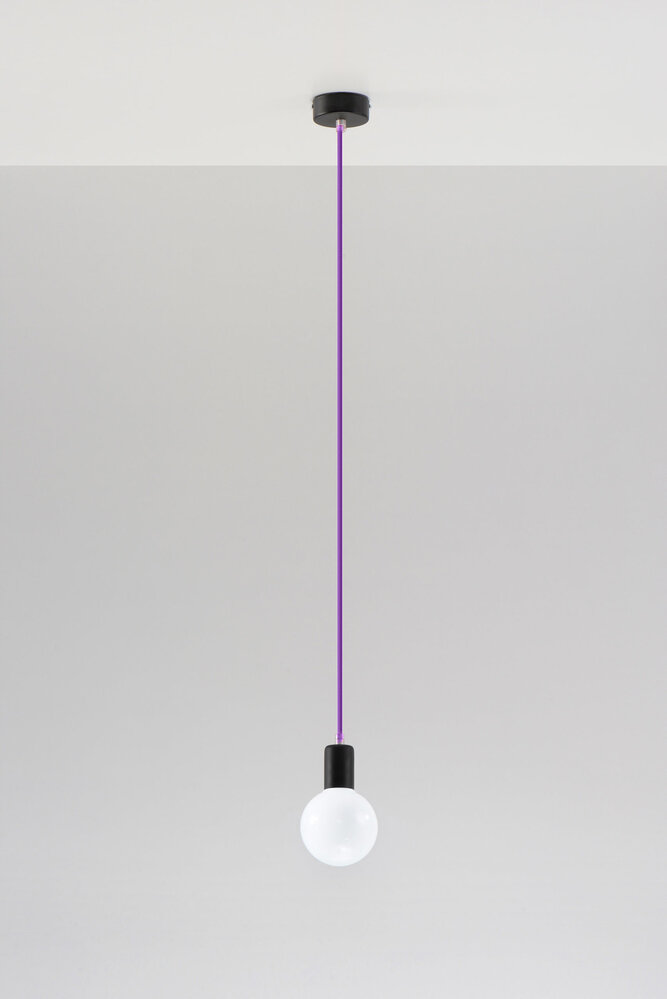 Sollux Lighting Pendellampe EDISON violet Sollux Lighting Pendellampe EDISON violet