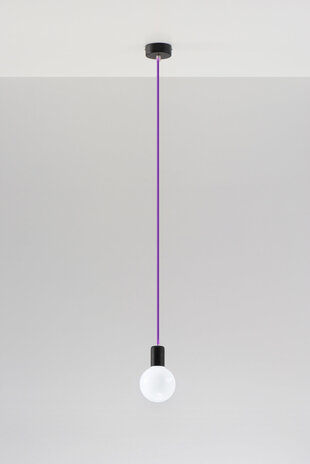 Sollux Lighting Pendellampe EDISON violet Sollux Lighting Pendellampe EDISON violet
