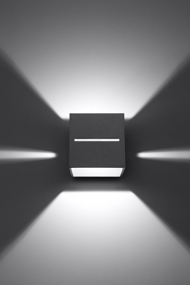 Sollux Lighting Væglampe LOBO grå