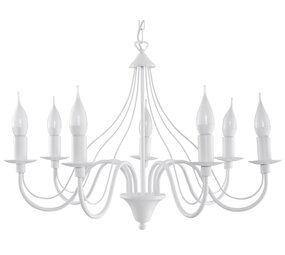 Sollux Lighting Lysekrone MINERWA 7 hvid Sollux Lighting Lysekrone MINERWA 7 hvid