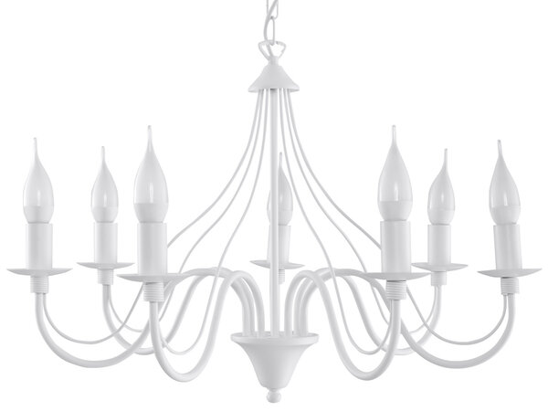 Sollux Lighting Lysekrone MINERWA 7 hvid Sollux Lighting Lysekrone MINERWA 7 hvid