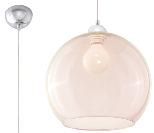 Sollux Lighting Pendellampe BALL champagne