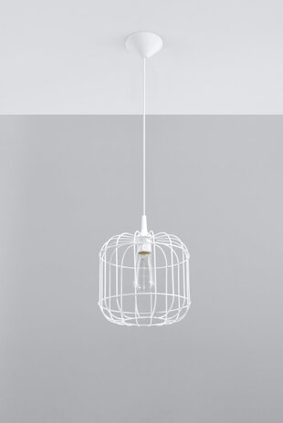 Sollux Lighting Pendellampe CELTA hvid