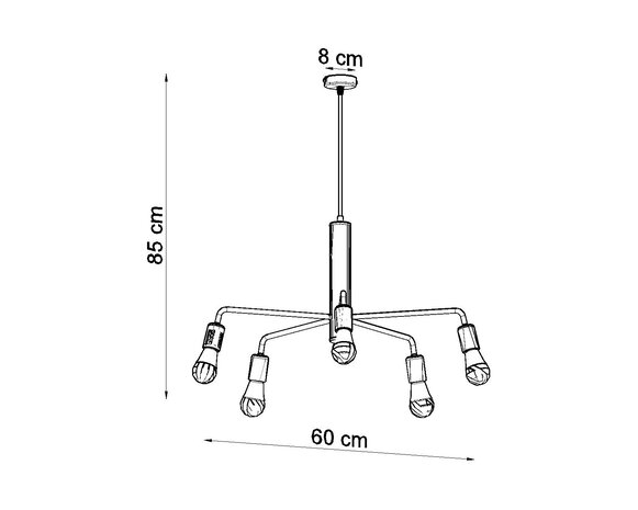 Sollux Lighting Lysekrone DUOMO 5