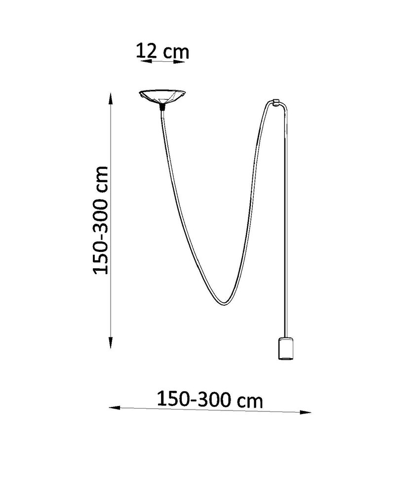 Sollux Lighting Pendellampe EDISON 1 sort Sollux Lighting Pendellampe EDISON 1 sort